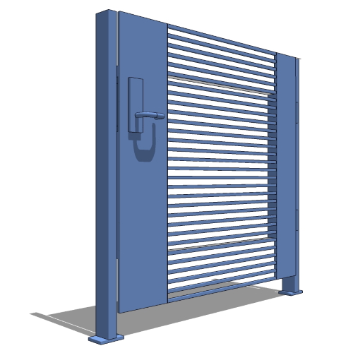 LINE Gate, 4ft High, 1/2'' Horizontal Rod Panel