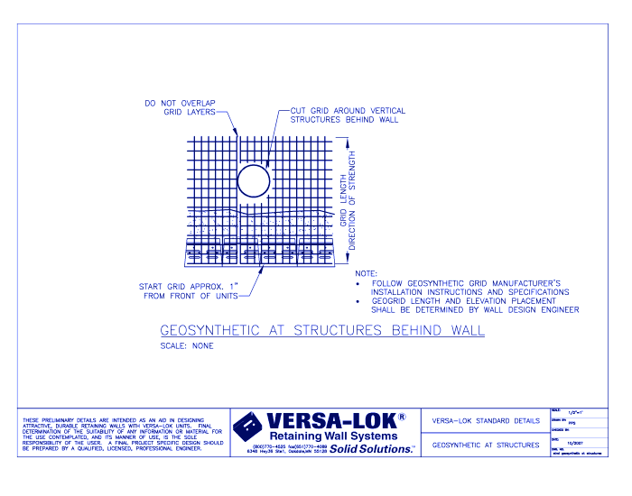 Geosynthetic at Structures Detail