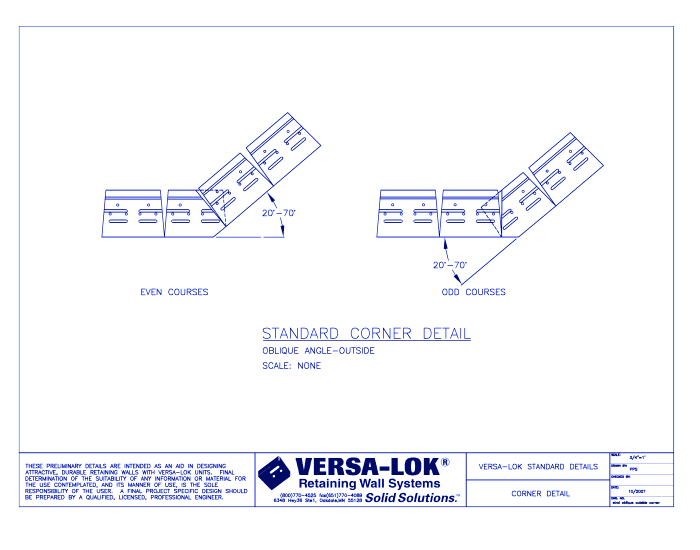 Oblique Outside Corner