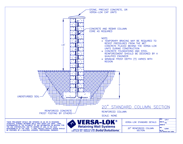 Reinforced Column Section