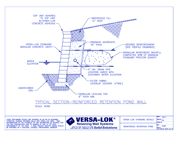 Reinforced Retention Pond