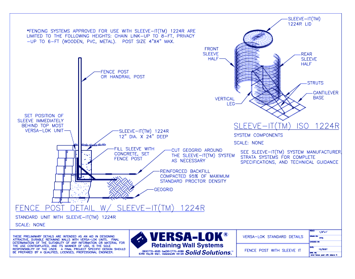 Fence Post Detail with Sleeve-It™