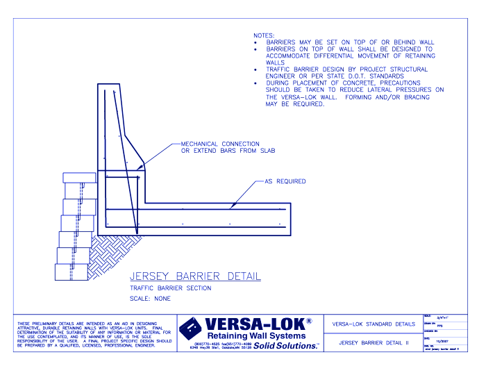 Jersey Barrier Detail II