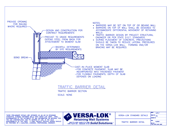 Traffic Barrier Detail