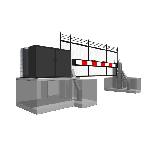 M50 Shield Crash Gate, LH Chainlink VPG