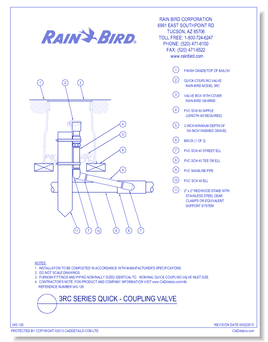3RC Series Quick-Coupling Valve