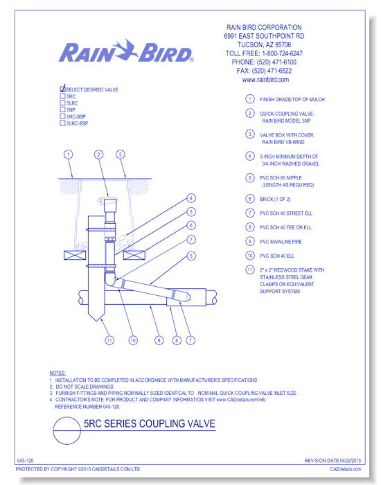 5RC Series Coupling Valve