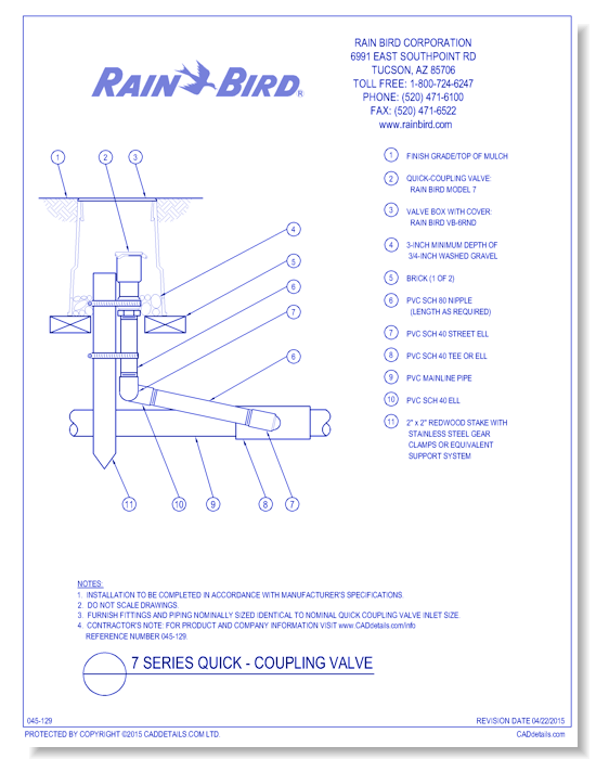 7 Series Quick-Coupling Valve