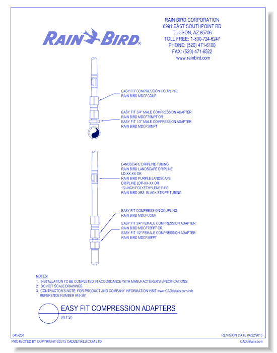 Easy Fit Compression Adapters