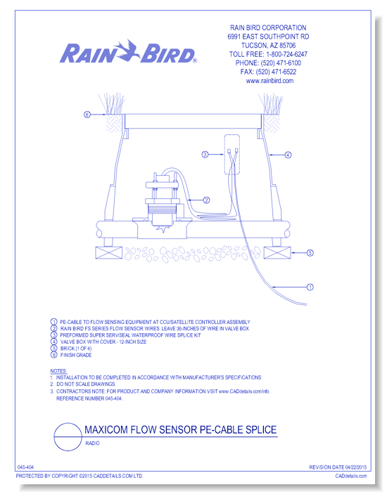 Flow Sensor Splice Box