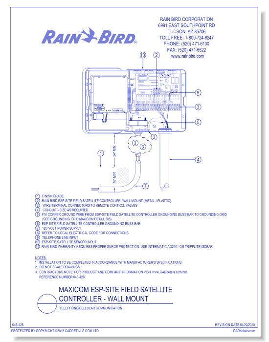 ESP-SITE Satellite, Wall-Mount, Phone Primary Communication