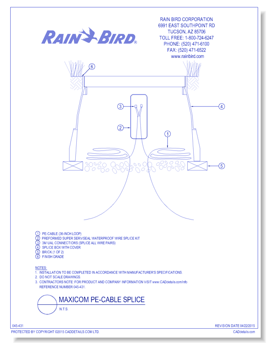 2-Wire Path Secondary Communication Splice Box