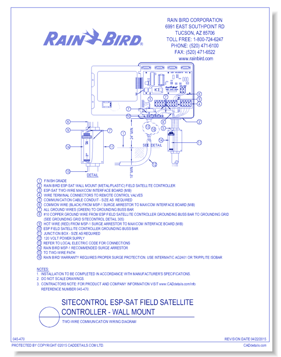 ESP-SAT Wall Mount - Two-Wire Communication
