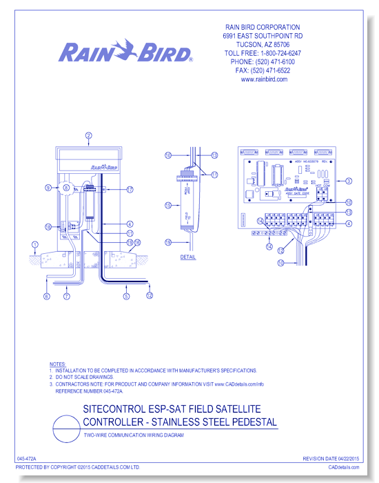 ESP-SAT Stainless Steel Pedestal - Two-Wire Communication 1 of 2