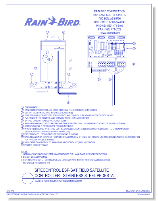 ESP-SAT Stainless Steel Pedestal - Link Radio Communication