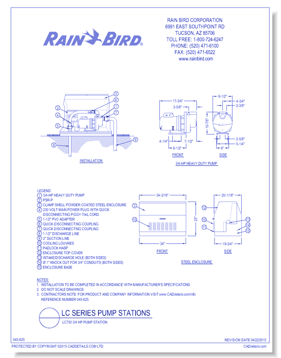 LC750 3/4 HP Pump Station