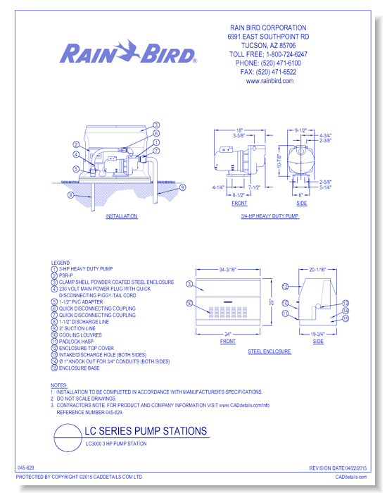 LC3000 3 HP Pump Station
