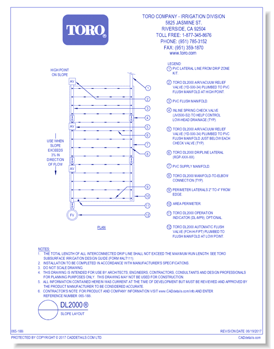 DL2000®  Slope Layout