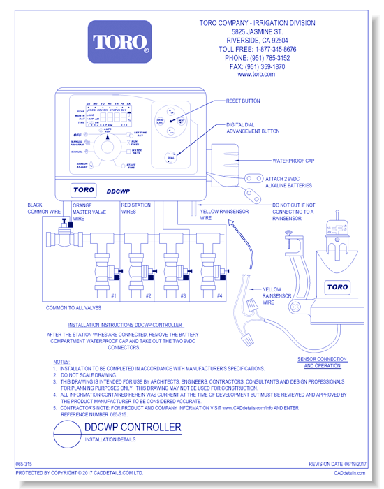 DDCWP Controller - Installation Details