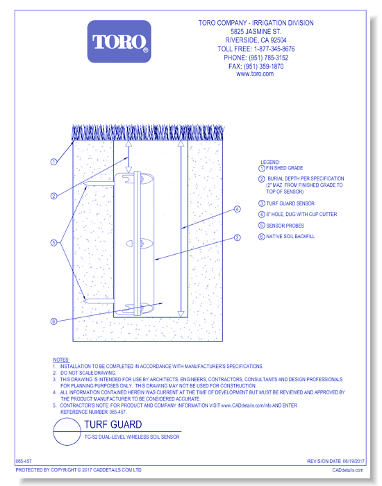 Turf Guard - TG-S2 - Dual-Level Wireless Soil Sensor