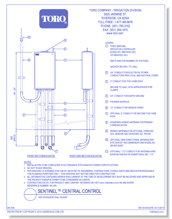 WS5 Stainless Wall-Mount