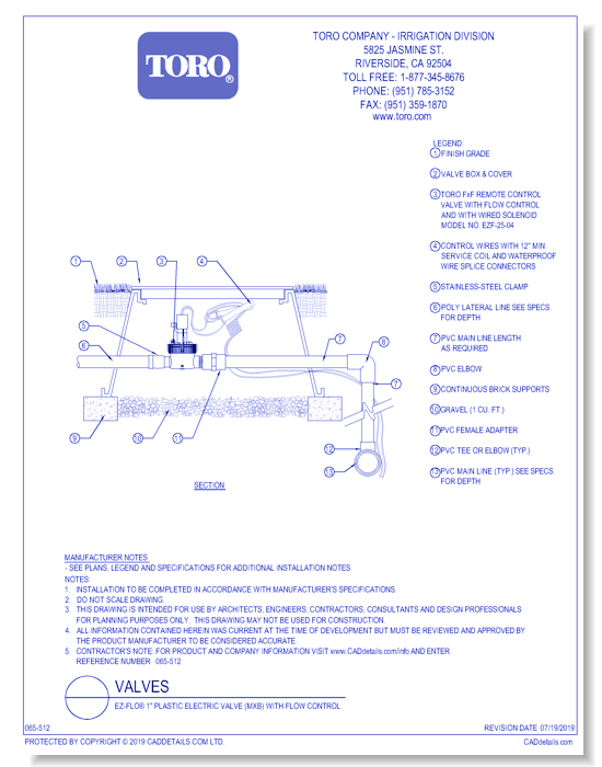 EZ-Flo® 1" Plastic Electric Valve (MxB) With Flow Control