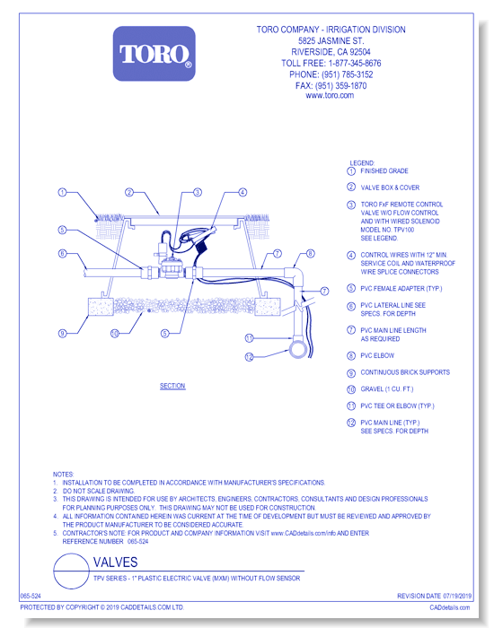 TPV Series - 1" Plastic Electric Valve (MxM) Without Flow Sensor