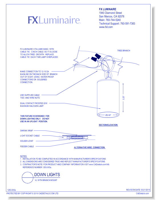 VL with Branch Mount