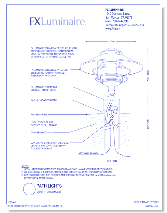 DR with Footer Mount