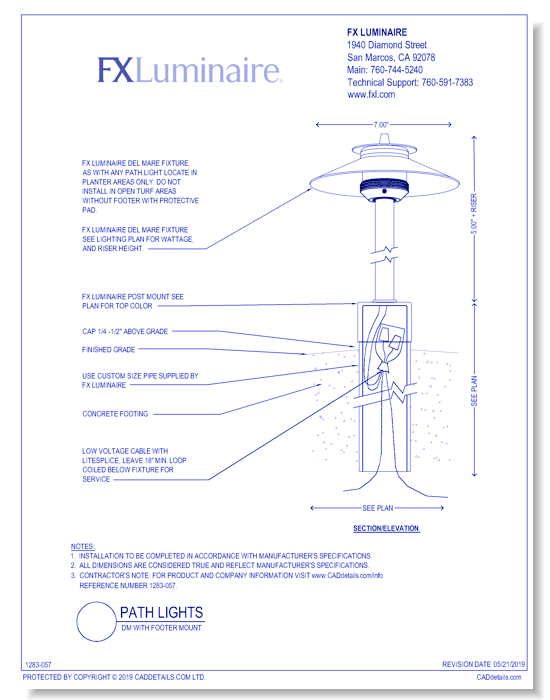 DM with Footer Mount