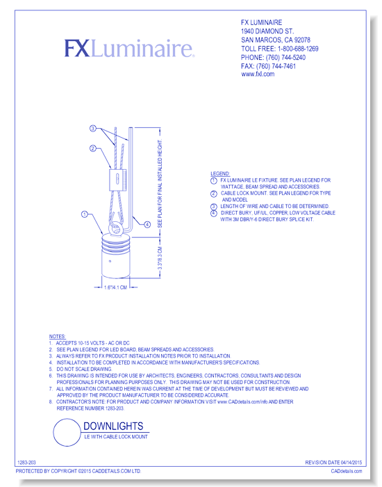 LE with Cable Lock Mount