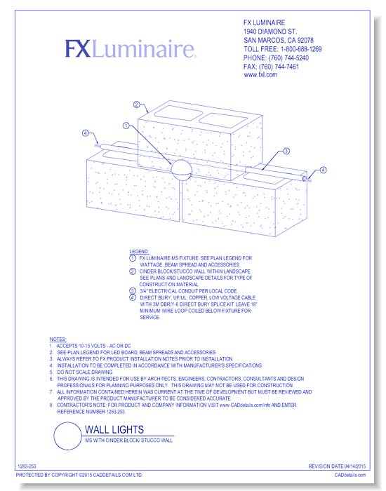 MS with Cinder Block/ Stucco Wall