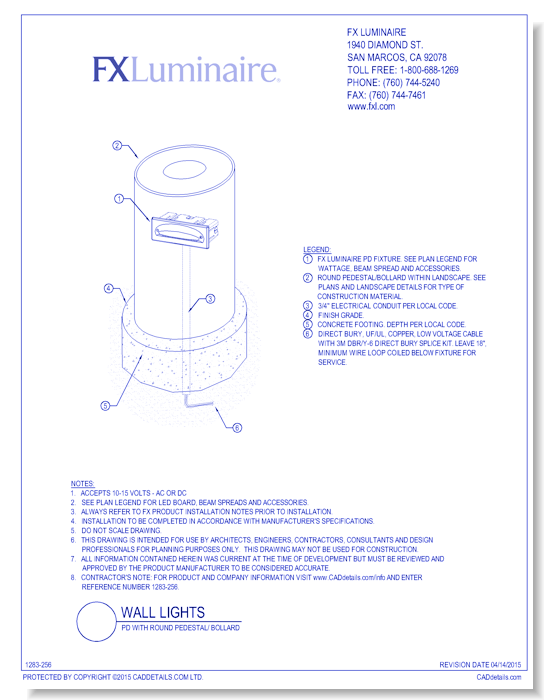 PD with Round Pedestal/ Bollard