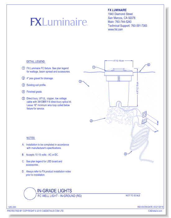 FC Well Light - In-Ground Ring (RG)