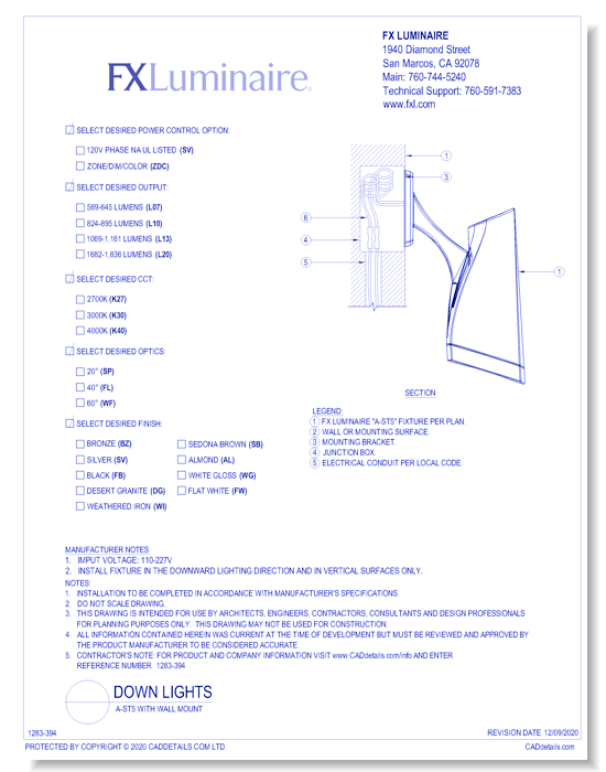 A-ST5 with Wall Mount