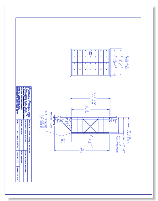 400 Front Loading (N1011013) - 27 Door Unit