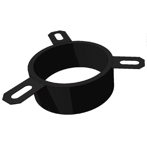 LCC Collar on 1-1/2" – 4" plastic pipe through floor