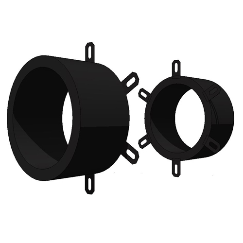SSC Collar on 1-1/2" – 6" plastic pipe through wall
