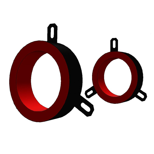RED Wrap Strip Collar on 1"-4" plastic pipes through wall