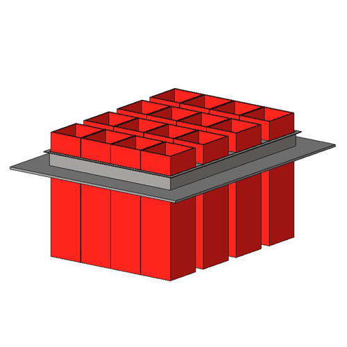 Series 44 Grid through floor