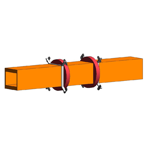 Series 33 through wall caulked w/positioning clamp