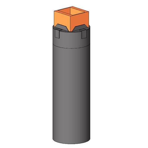 Series 33 through floor w/conduit attachment plate