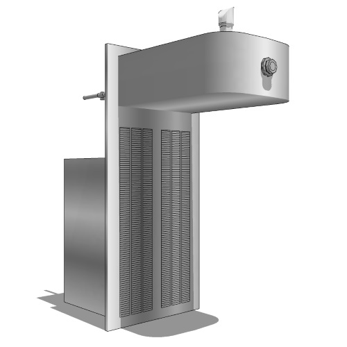 Model 1109B: ADA Vandal-Resistant Wall Mount Drinking Fountain Bundle