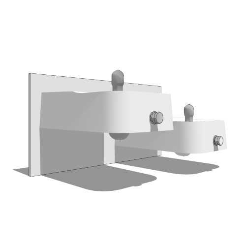 Model 1501: ADA Vandal-Resistant Enameled Iron Wall Mount Fountain