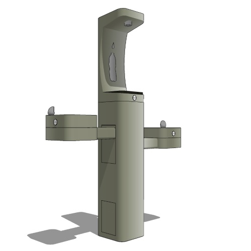 Model 3612FR: ADA Vandal-Resistant Outdoor Stainless Steel Bottle Filler and Drinking Fountain