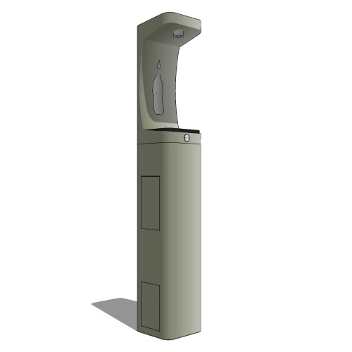 Model 3610FR: ADA Vandal-Resistant Outdoor Freeze-Resistant Stainless-Steel Bottle Filler