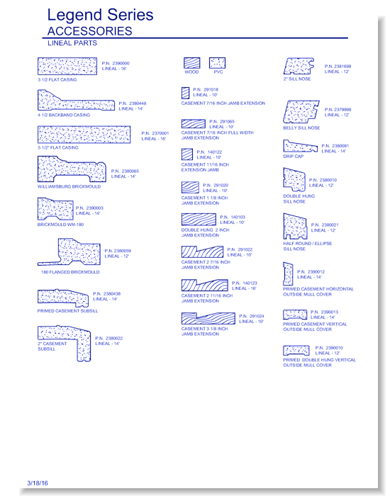 Legend HBR Accessories: Parts