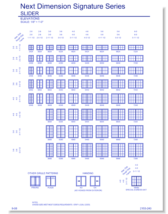 Next Dimension Signature Slider: Elevations