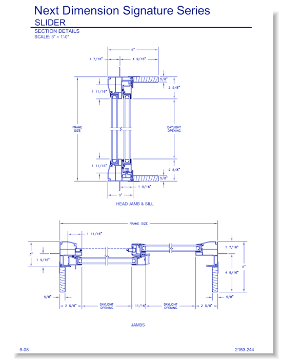 Next Dimension Signature Slider: Section Details