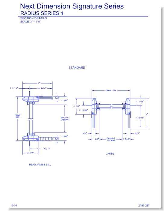 Next Dimension Signature Radius: Section Details